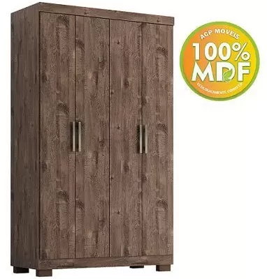 Guarda Roupa Acp 4pt Juliana Café Cod: 693175